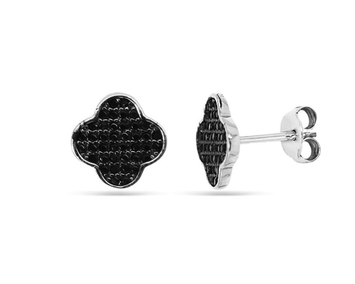 Серьги из серебра куб.циркон., МЦВА244ч