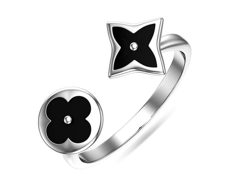 Кольцо из серебра эмаль, ЗК1101046ч