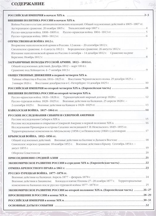 История России. XIX в. 8 класс. Атлас с контурными картами. 2018 год