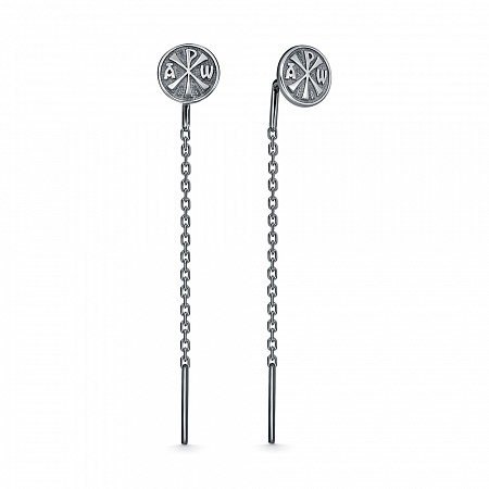 Серьги черненые серебро 925*