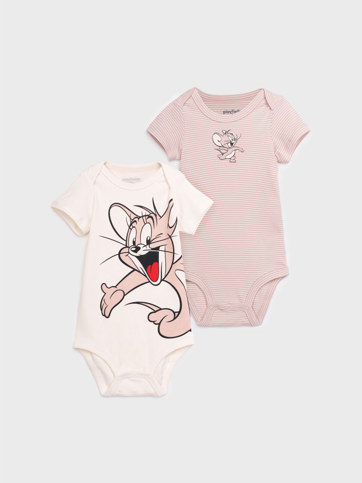 Боди детское трикотажное для девочек, 2 шт в комплекте