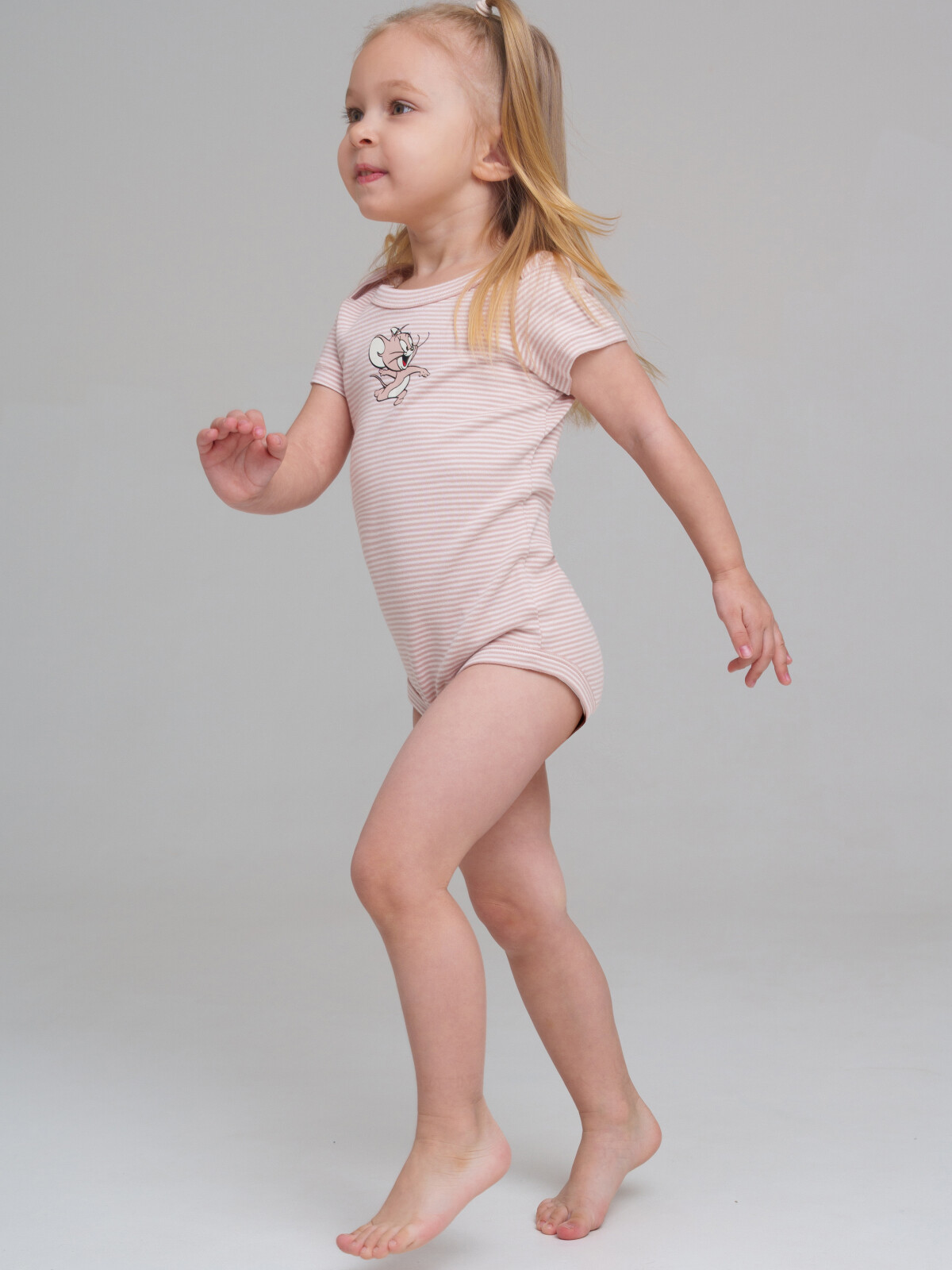 Боди детское трикотажное для девочек, 2 шт в комплекте