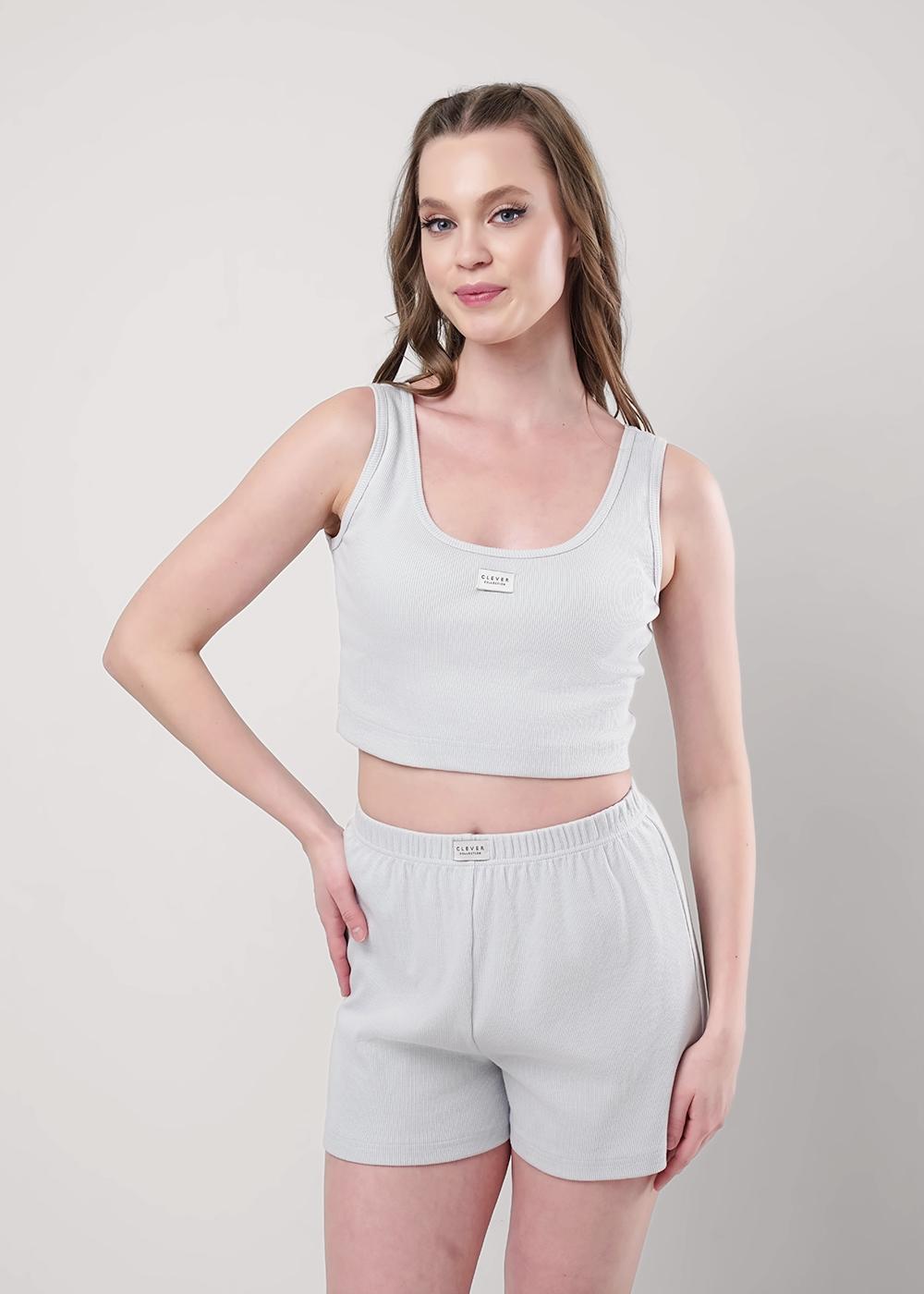 Ст.цена 990р CLE LSET25-1158 Пижама женская LSET25-1158 св.серый