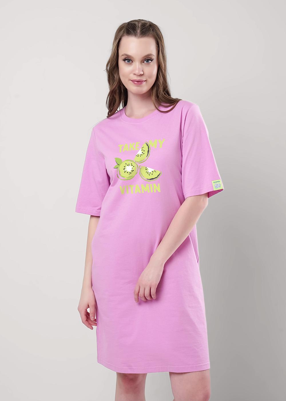 Ст.цена 1090р CLE LDR25-1158 Платье женское для дома LDR25-1158 т.розовый