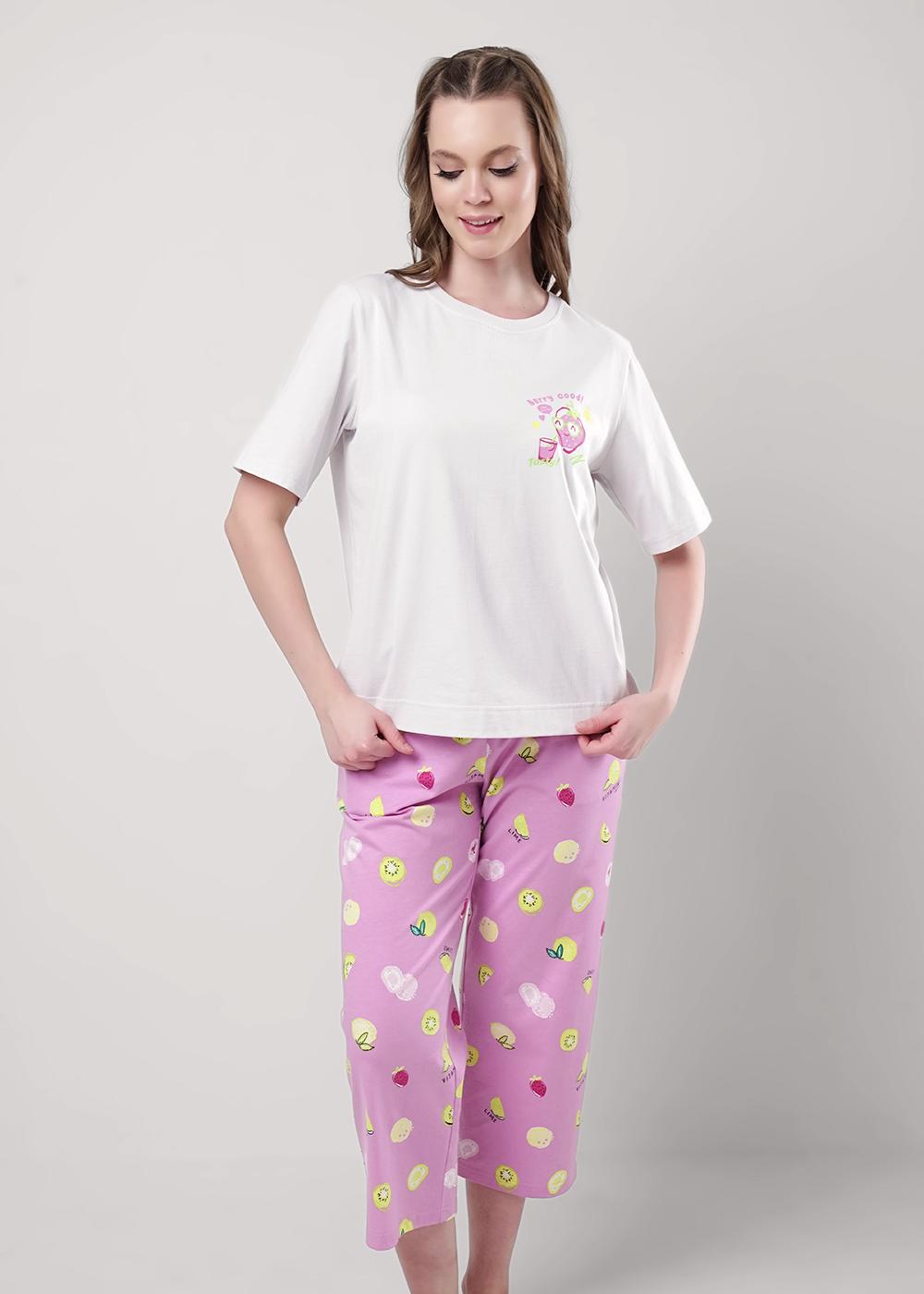 Ст.цена 1830р CLE LP25-1158/4 Пижама женская LP25-1158/4 св.серый/т.розовый