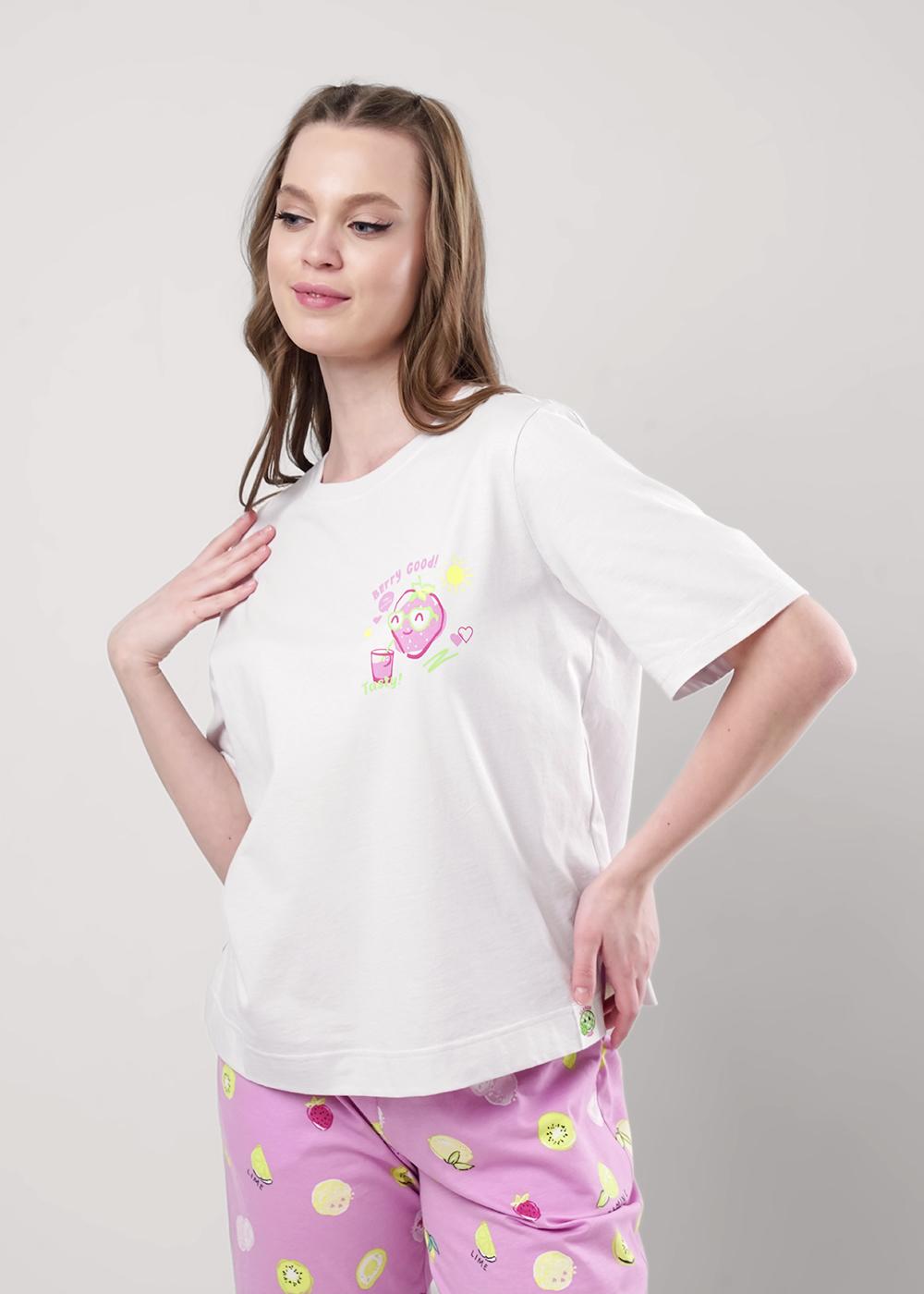 Ст.цена 1830р CLE LP25-1158/4 Пижама женская LP25-1158/4 св.серый/т.розовый