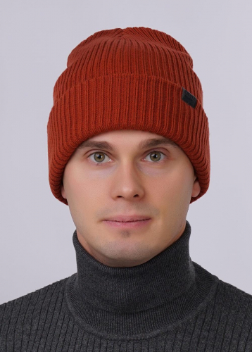 CLE 423565аш Шапка мужская 423565аш терракотовый