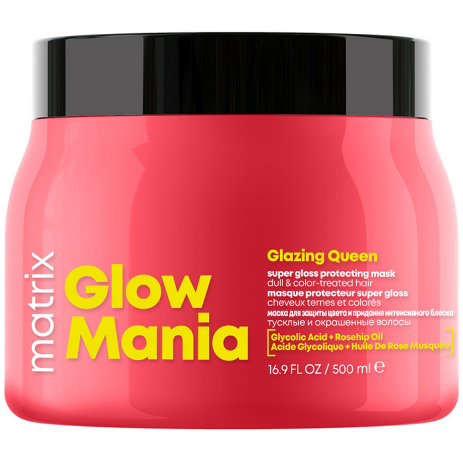MATRIX Маска для защиты цвета и придания блеска окрашенным волосам Glow Mania, 500 мл