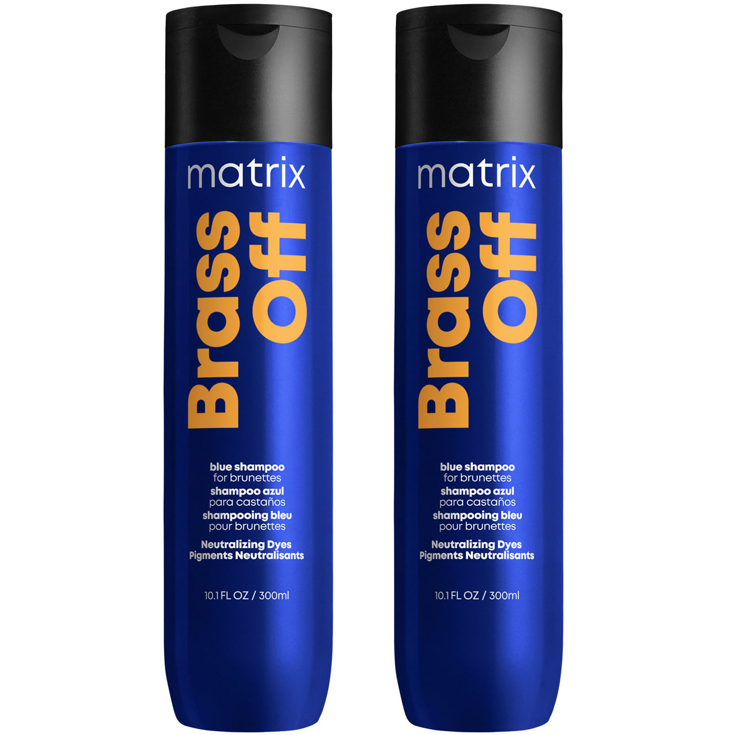 MATRIX Шампунь для нейтрализации желтизны 5-8 уровней тона у блондинок Brass Off, 2 х 300 мл