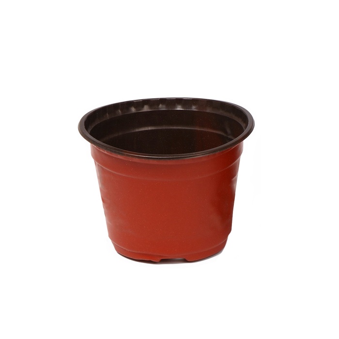 Горшок для рассады, 500 мл, d=11 см, h=8 см, мягкий пластик, терракот, Greengo