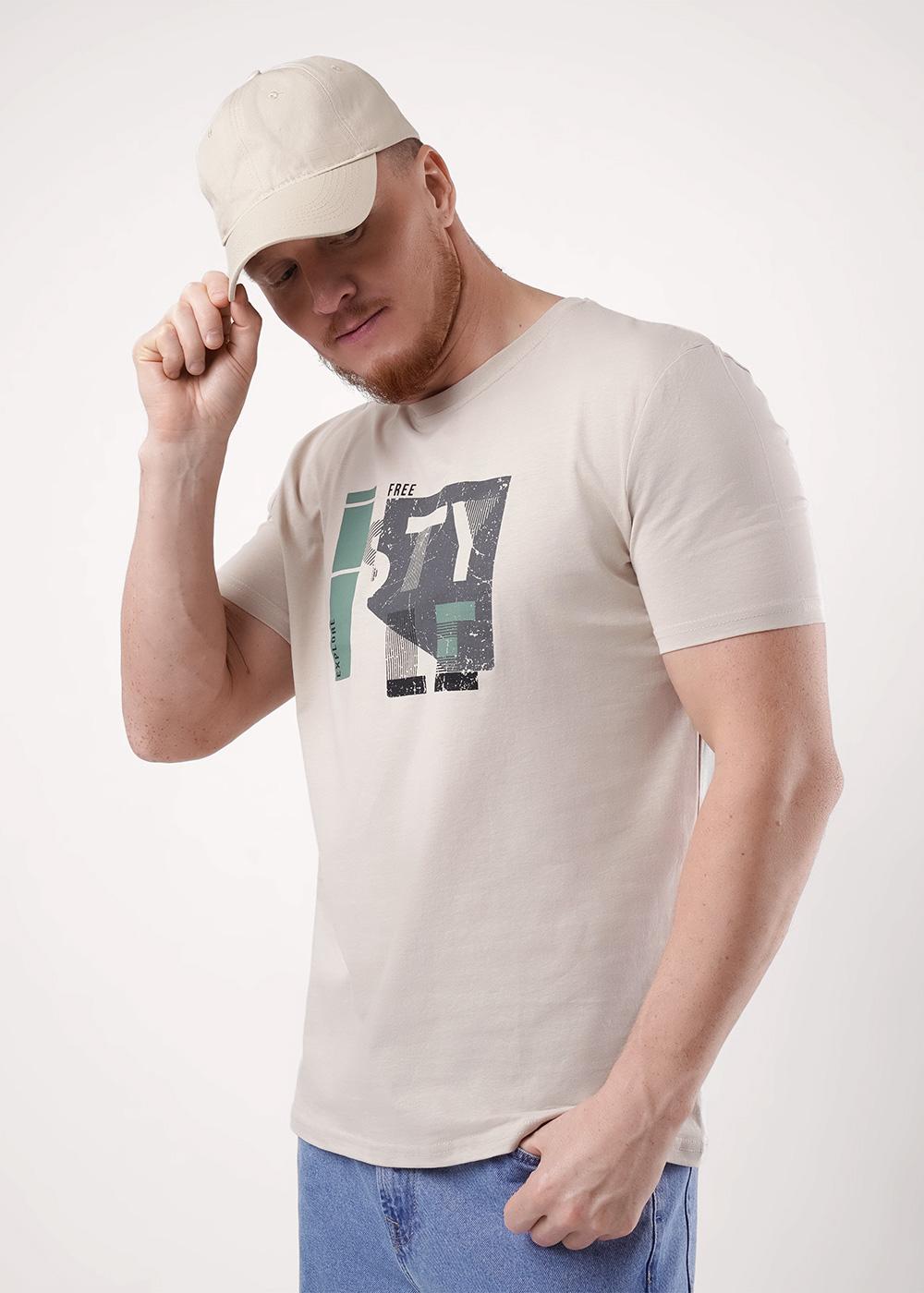 ЭЙС 600311/45ккп Футболка мужская 600311/45ккп бежевый