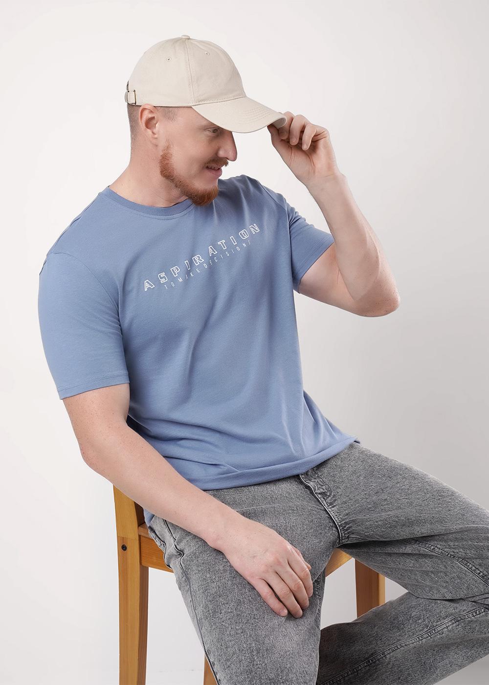 ЭЙС 600311/47ккп Футболка мужская 600311/47ккп т.голубой