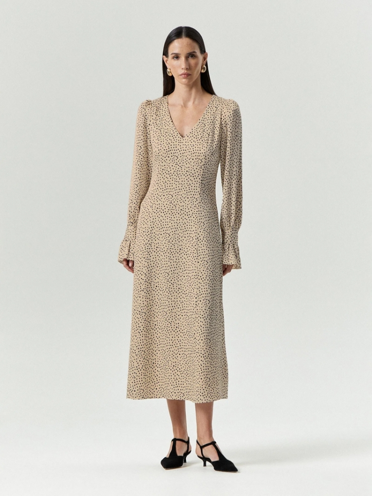 Платье миди из 100% вискозы ,
100% вискоза ,