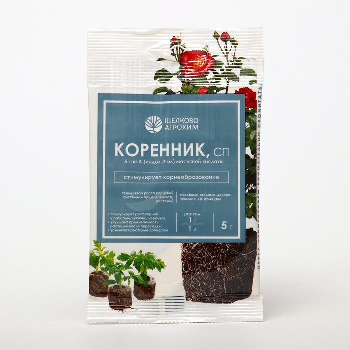 Стимулятор корнеобразования «Коренник»,для всех растений, пакет, 5 г