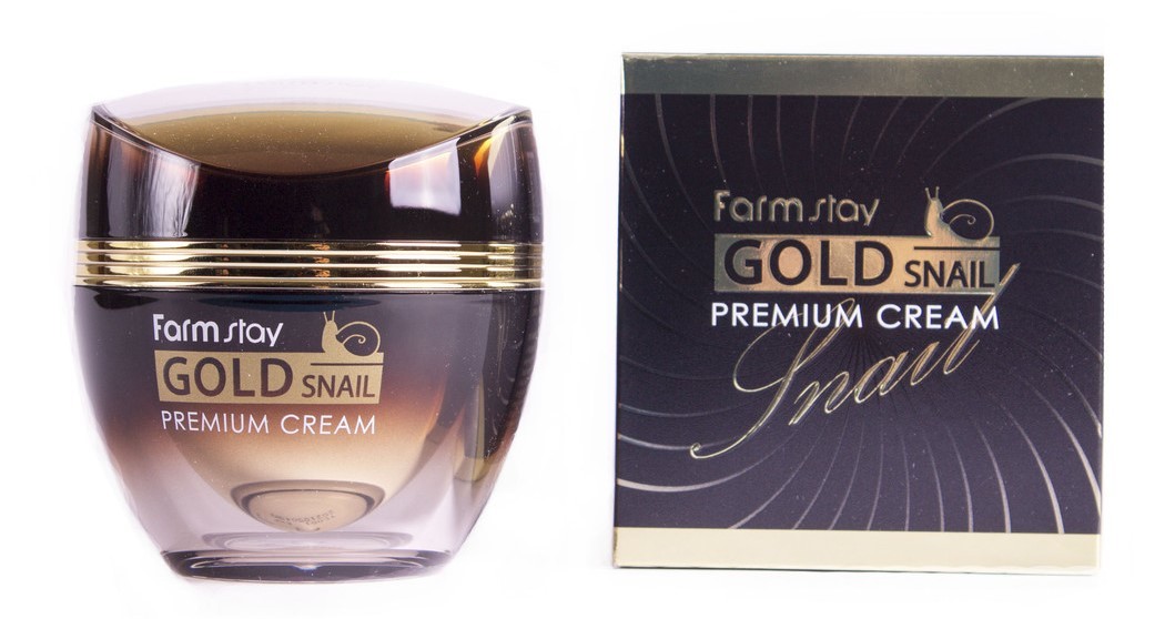 Premium gold snail. Gold Snail Premium Cream. Farm stay Gold Snail Premium Cream. Крем ночной с улиткой премиум. Крем для лица с муцином улитки и золотом