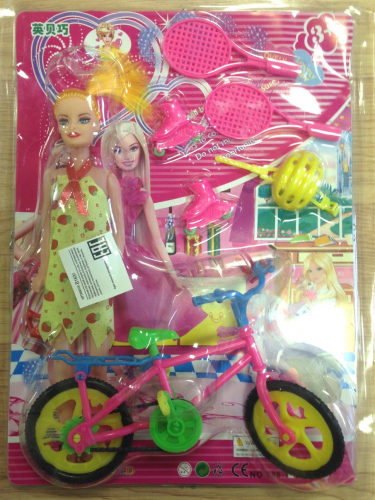В1631(888)Набор кукла с велосипедом