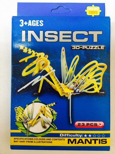 B1113 3D Пазлы насекомые Mantis
