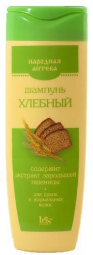 Шампунь хлебный (для сухих и норм. волос) (400мл) Народная аптека Ирис 