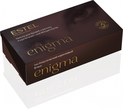  Enigma EN4 Тон классический коричневый Краска для бровей и ресниц, 20/20 мл