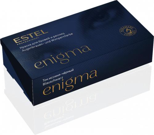 Enigma EN2 Тон иссиня-черный Краска для бровей и ресниц, 20/20 мл 