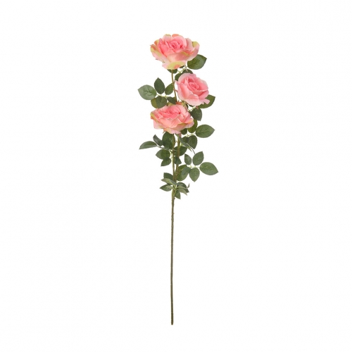 Ветвь розы коралловая (3цв)  90 см