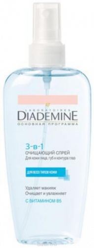 Schwarzkopf&Henkel  Diademine очищающий спрей 3-в-1 для снятия макияжа с лица\глаз\губ\ 200мл   