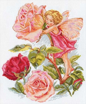 Фея розового сада   27х33 см