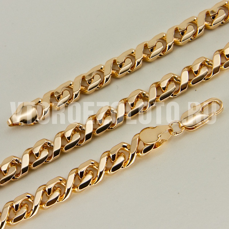 Образцы цепочек из золота ручной работы