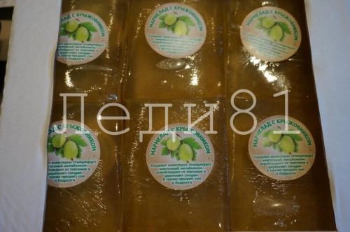 НОВИНКА! Пластовой мармелад: Крыжовник, 1кг.