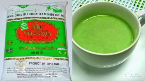 Изумрудный молочный зеленый чай