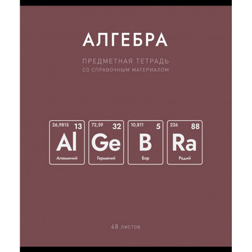 Тетрадь 48 л. клетка Нахимичили Алгебра 022969 в Нижнем Новгороде