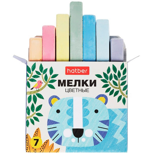 Мел цветной 7шт Нарисуй-ка!  ML_082952 Hatber в Нижнем Новгороде