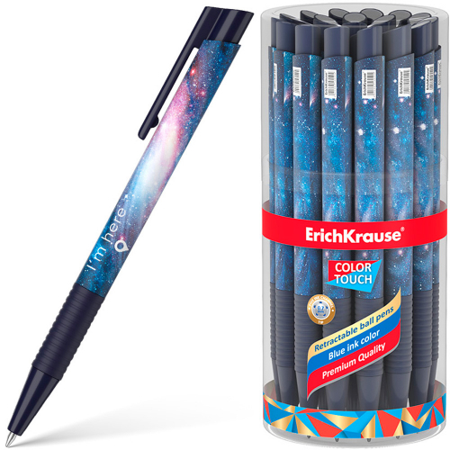 Ручка шариковая автомат синяя ColorTouch Matic&Grip Space 56055 /Erich Krause/ в Нижнем Новгороде