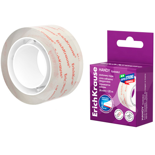 Клейкая лента Handy tearable, 58738 24ммх20м ErichKrause в Нижнем Новгороде