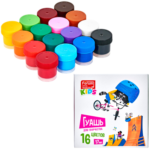 Гуашь 16цв  FORUM Office Collection KIDS 