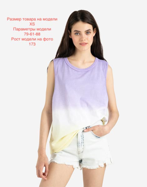 М/164 Майка GKT012473с цвет:светло-сиреневый