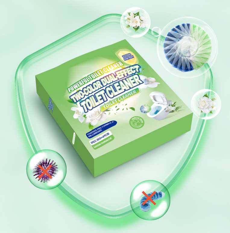 Таблетки очищающие для сливного бачка унитаза ГАРДЕНИЯ, набор 4 шт. по 50 гр.