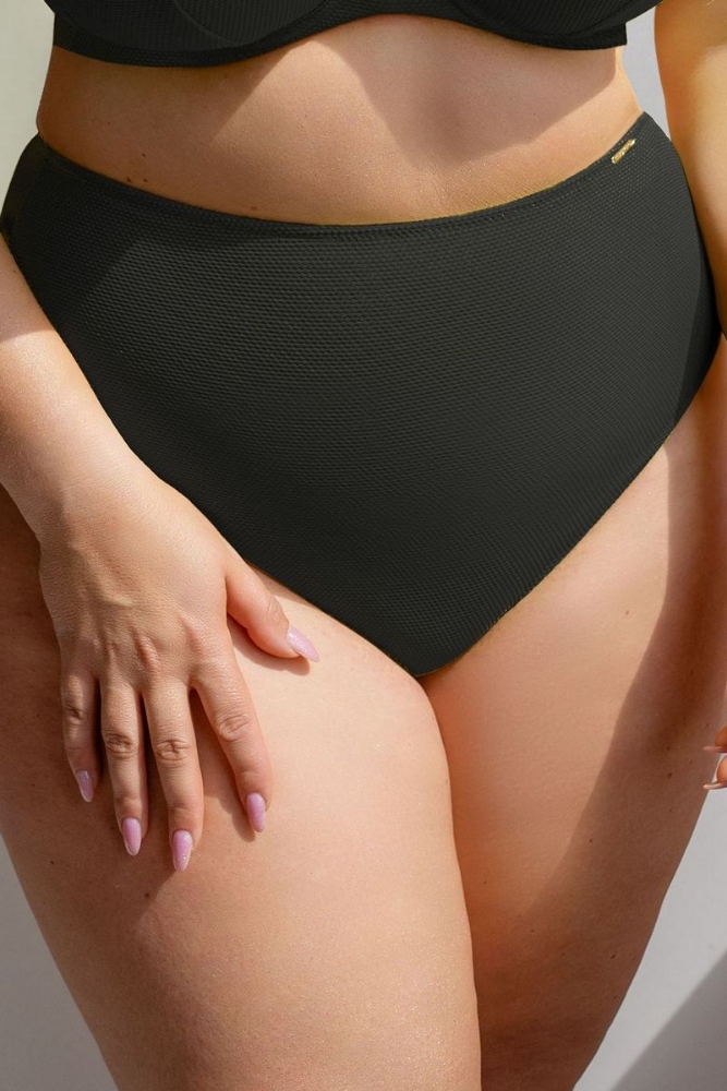 St Трусы купальные KRIS LINE LEMON BLACK Briefshighwai