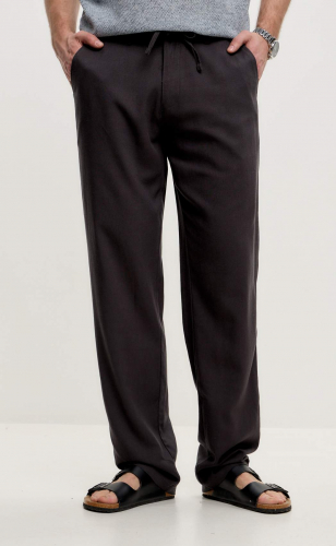 Брюки лен F111-0855 deep grey