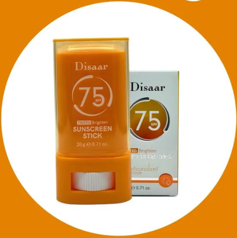 Солнцезащитный тонирующий крем-стик для лица Disaar SPF75+, 20г