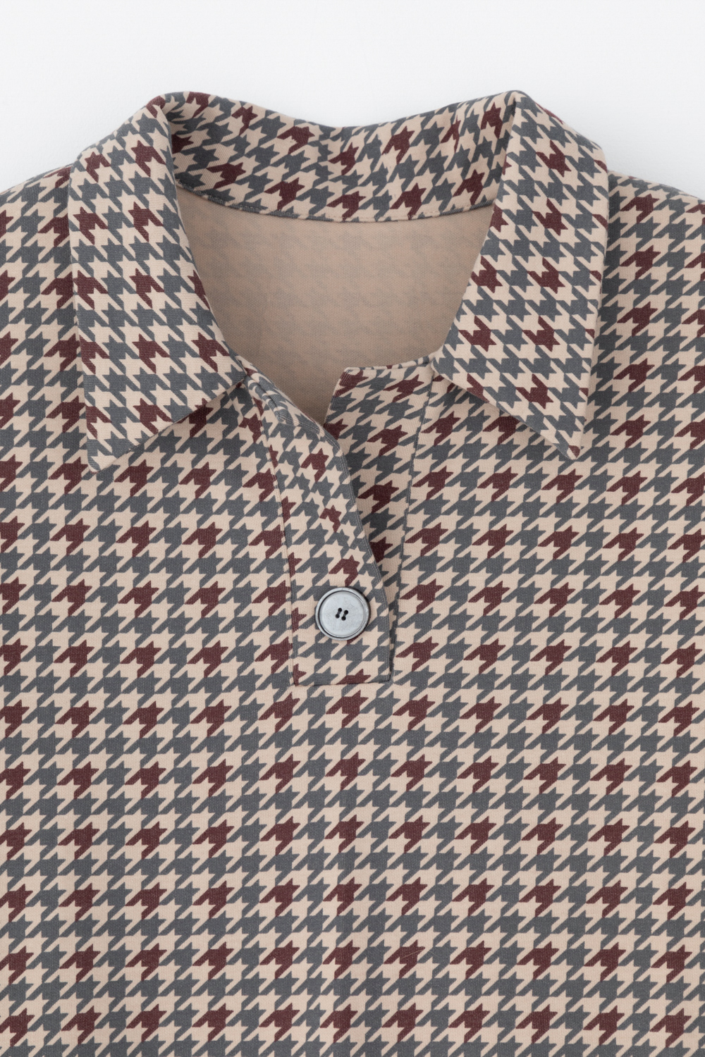 VN Фуфайка ЕВТ 3242 тем.бежевый, гусиная лапка VN