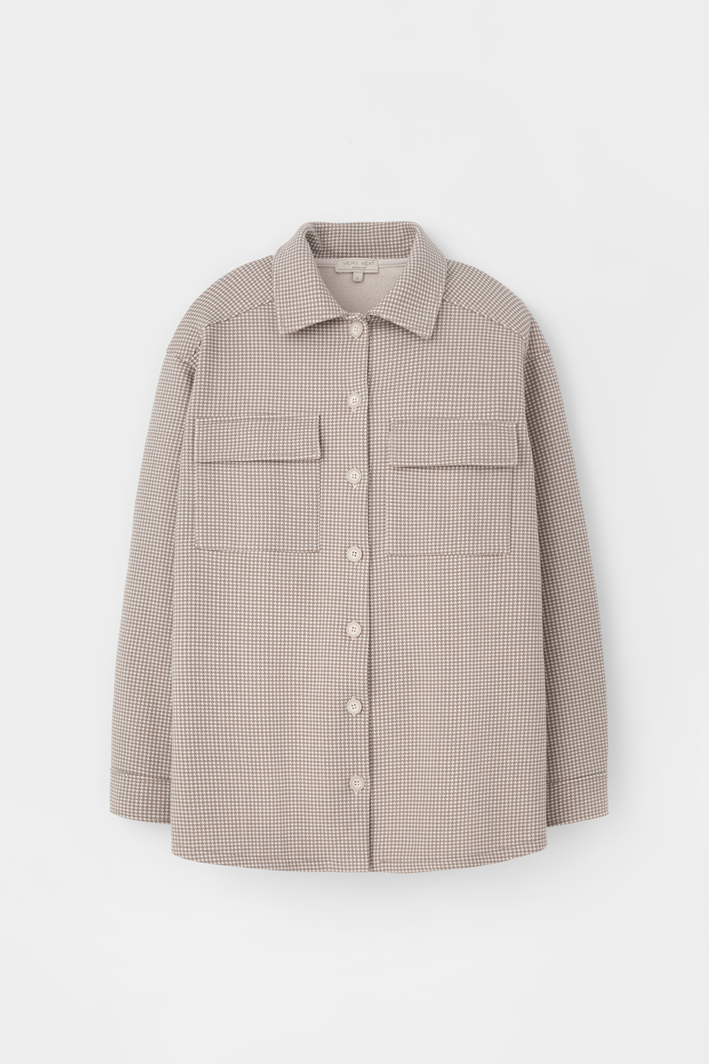 VN Рубашка ЕВТ 3254 светлый беж, гусиная лапка VN