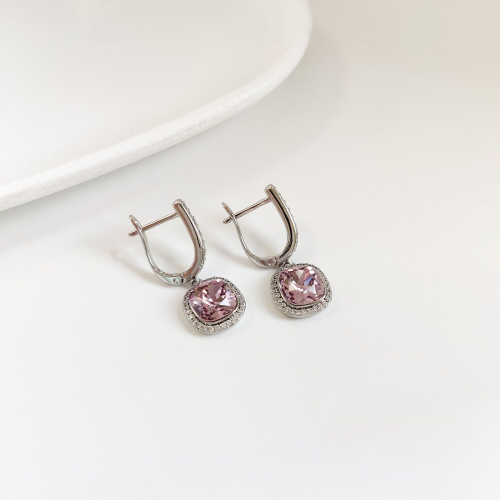 Серьги с кристаллами Swarovski