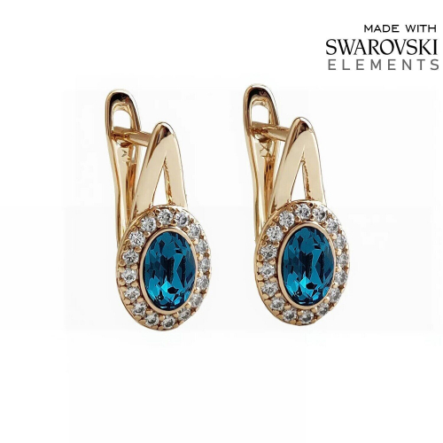 Серьги с кристаллами Swarovski