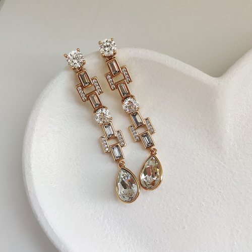 Серьги с кристаллами Swarovski
