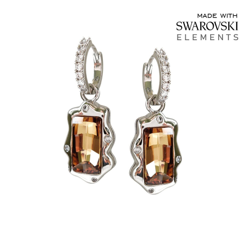 Серьги с кристаллами Swarovski