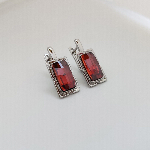 Серьги с кристаллами Swarovski