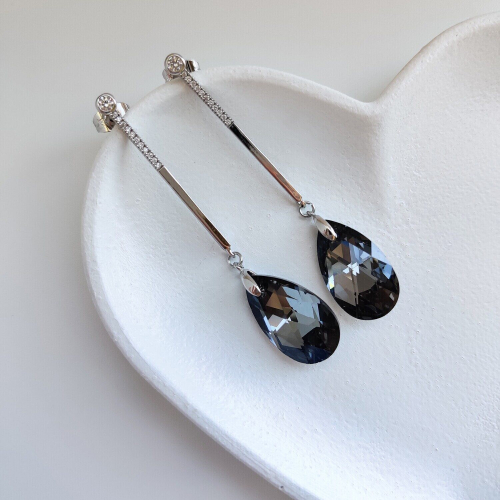 Серьги с кристаллами Swarovski