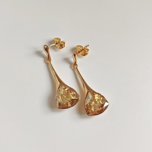 Серьги с кристаллами Swarovski
