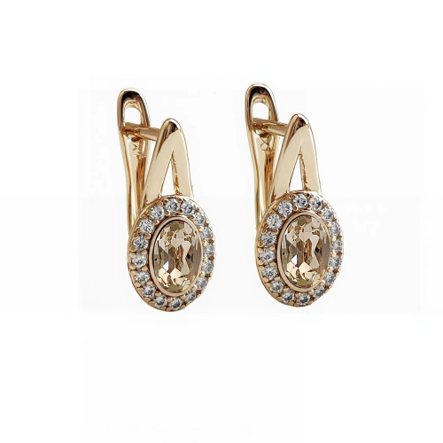Серьги с кристаллами Swarovski